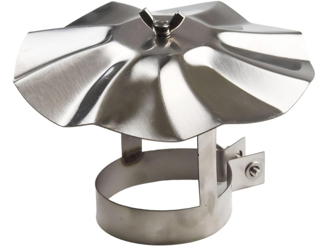 Aço Inoxidável 60 76 106 Ar (102 Tampa Em Forma De Guarda-chuva Para Fogão A Lenha,