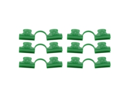 50 Clamps De Estufa Plástico Pe 2 Cabeças 11mm