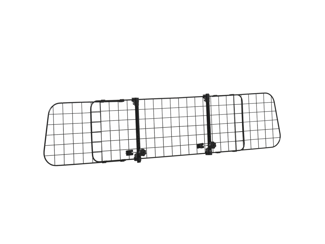 Grade Divisória Universal S/MARCA, ajustável, kit completo, metal, 152x30cm, preto