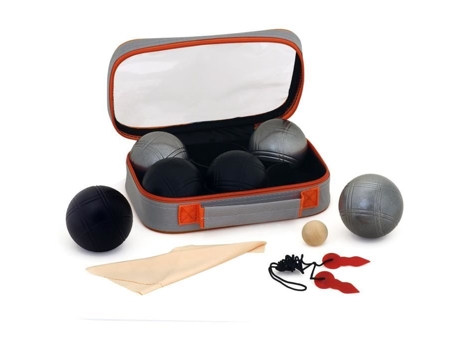 Duplo Triplete De Pétanque K Ro 3 Bolas Preto Fosco 3 Bolas Aço Fosco 720 G