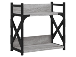Printer Stand, Printer Stands Vidaxl Cinzeto Madeira Processada