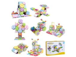 Kit de construção de engrenagens elétricas para crianças, brinquedo de quebra-cabeça educacional durável para meninos, meninas e crianças-SLOWMOOSE