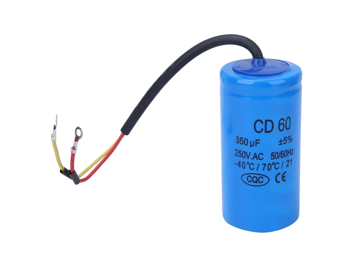 CAPACITOR Partida e Funcionamento CD60 350UF 250V CA YURU