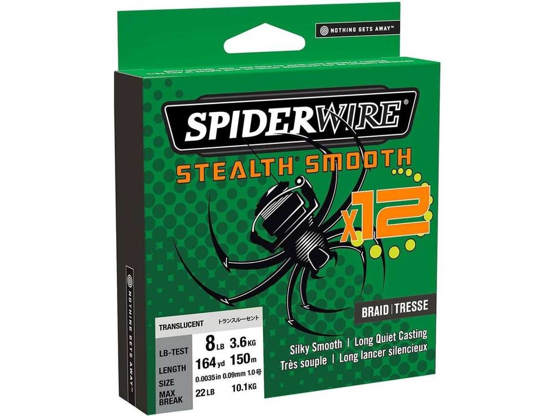 Linha de Pesca trançadas SPIDERWIRE Stealth Smooth 12 Braid (0.070 mm - 0,10 mm)
