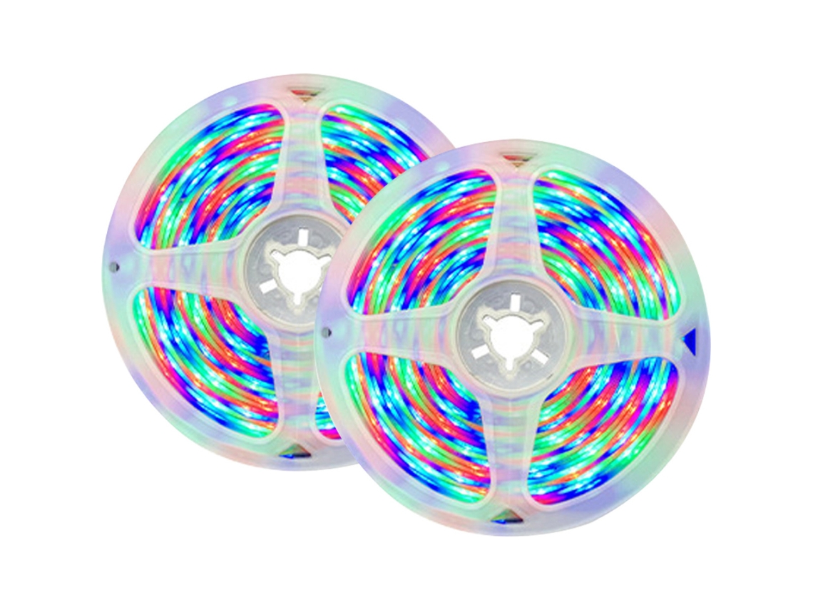 Fita Led 5050 18 Leds Por Metro 20 Metros Caixa de Cores Bluetooth Controle de 24 Teclas Padrão Australiano  RNEMITERY