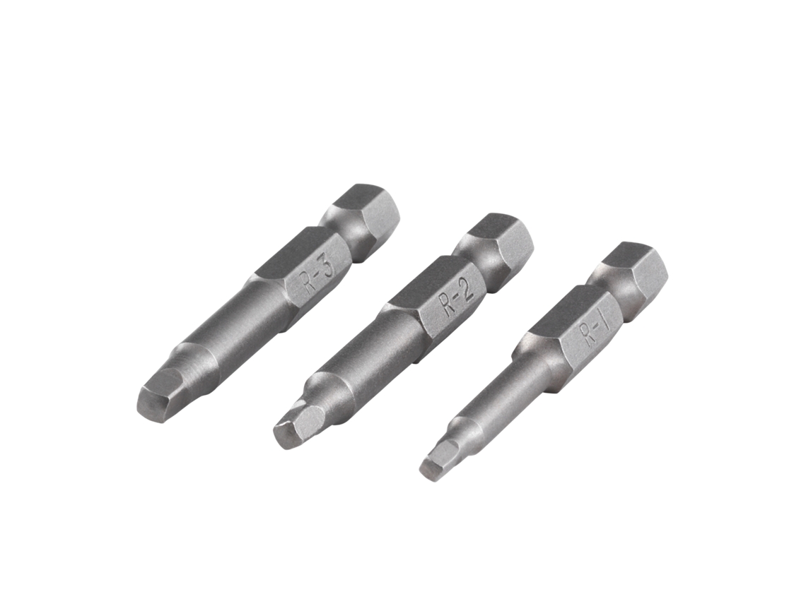WOLFCRAFT 1266000 1 Conjunto de Pontas de Aparafusadora com 3 Peças Squareplus 1, 2, 3