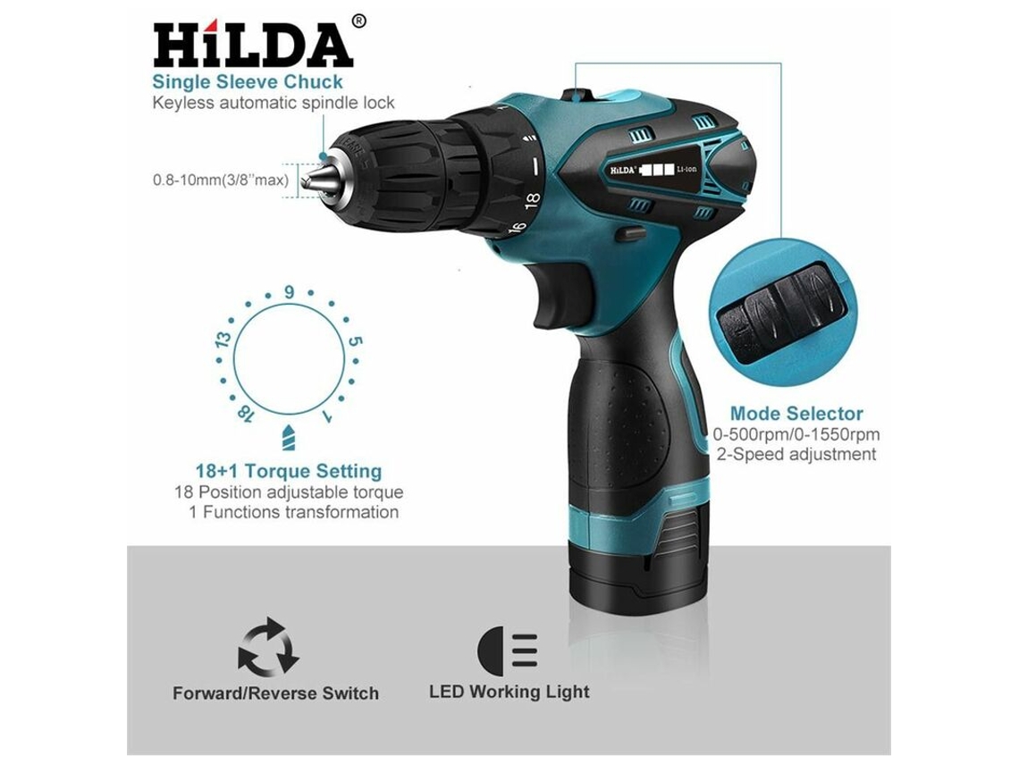 Furadeira/parafusadeira Sem Fio Mini Ferramenta Elétrica Para Perfuração Aquaforge