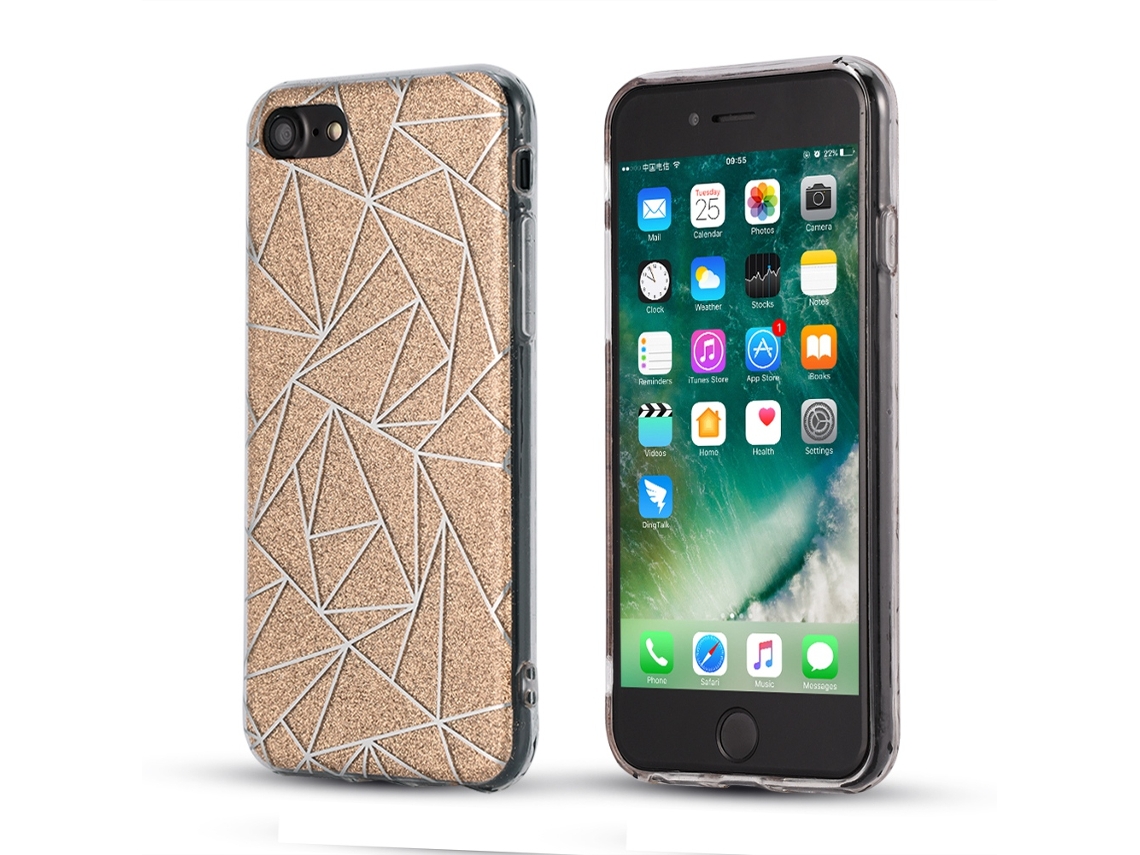 Capa de Telefone Tpu+pc com Cobertura Total Colorida para Iphone 8. EOOCOO