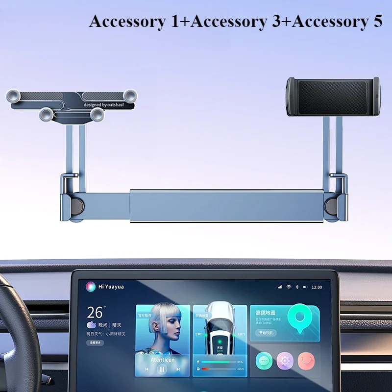 Suporte Para Celular Hipacool Com Dupla Posição Para Tesla Model 3 Highland Y Combination 11