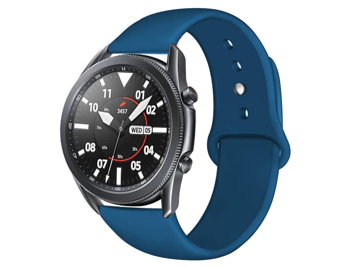 Bracelete Silicone Líquido para Haylou GST Lite Azul