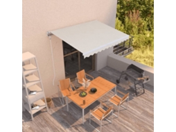 Vidaxl Toldo Retrátil Automático 350x250 Cm Creme