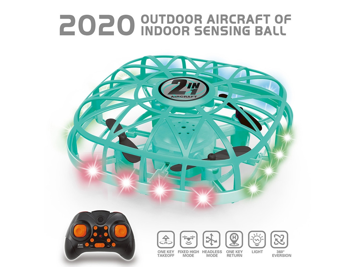 Mini Drone Rc Ufo Aircraft Duração Da Bateria: 6 Min Verde
