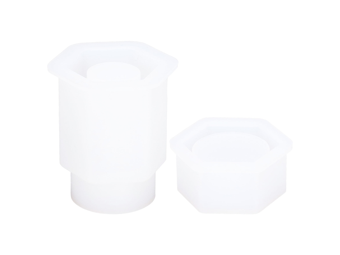 Moldura de Silicone Hexagonal Macia para Caixa de Armazenamento Diy