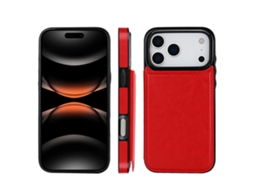 Capa Tipo Carteira Para Iphone 17 Pro Com Acabamento Premium