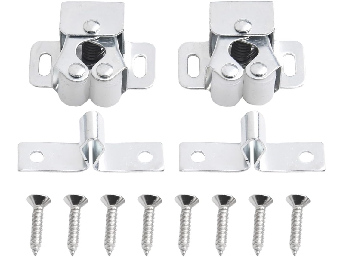 Clips De Porta Bantam Para Armários Guarda Roupa Com Amortecimento Ruído E Solado Toque Fechamento Suave Conjunto 2 Peças