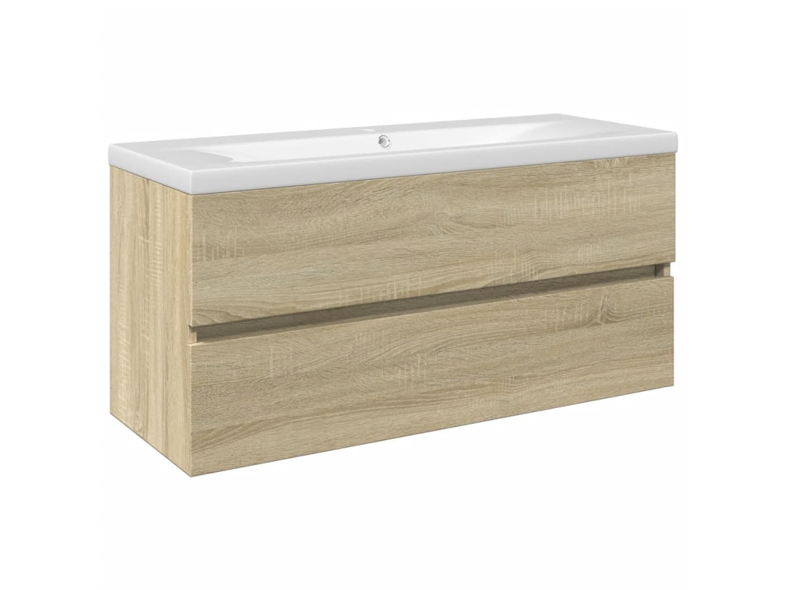Conjunto de 2 Móveis de WC Cerâmica e Madeira MAISON EXCLUSIVE