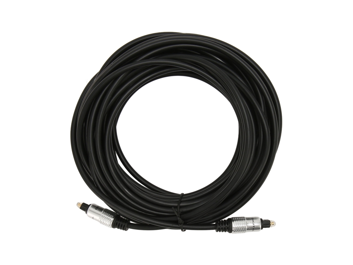 Cabo Óptico De Som Digital Com Conector Dourado E Casing De Liga De Alumínio 5m/16.4ft