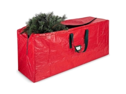 Bolsa De Almacenamiento Para Árbol De Navidad Artificial Rojo Impermeable Uv Resistente Con Cremallera Grande
