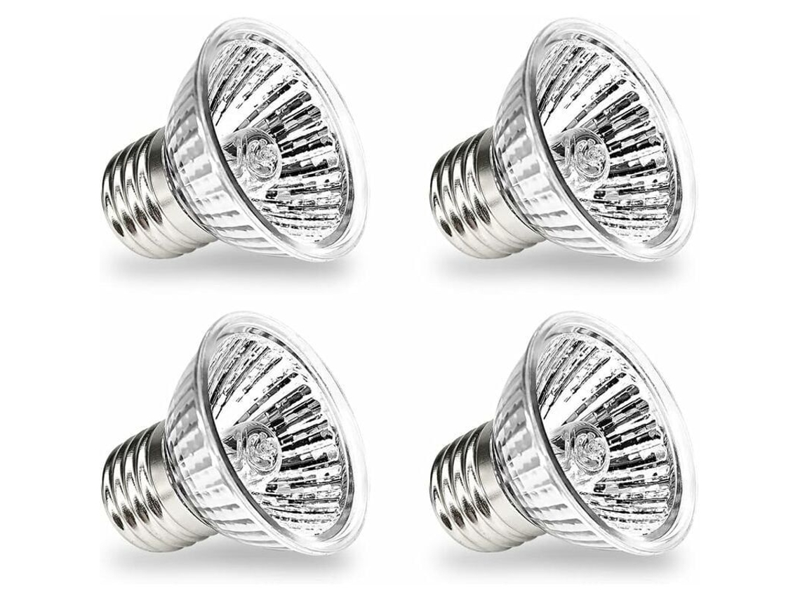 Lâmpada de Calor para Tartaruga, Lâmpada Reptil Uva Uvb E27 50w 4pcs