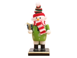 ORNAMENTO de Quebra-nozes de Madeira para Natal com 7x16cm S/MARCA