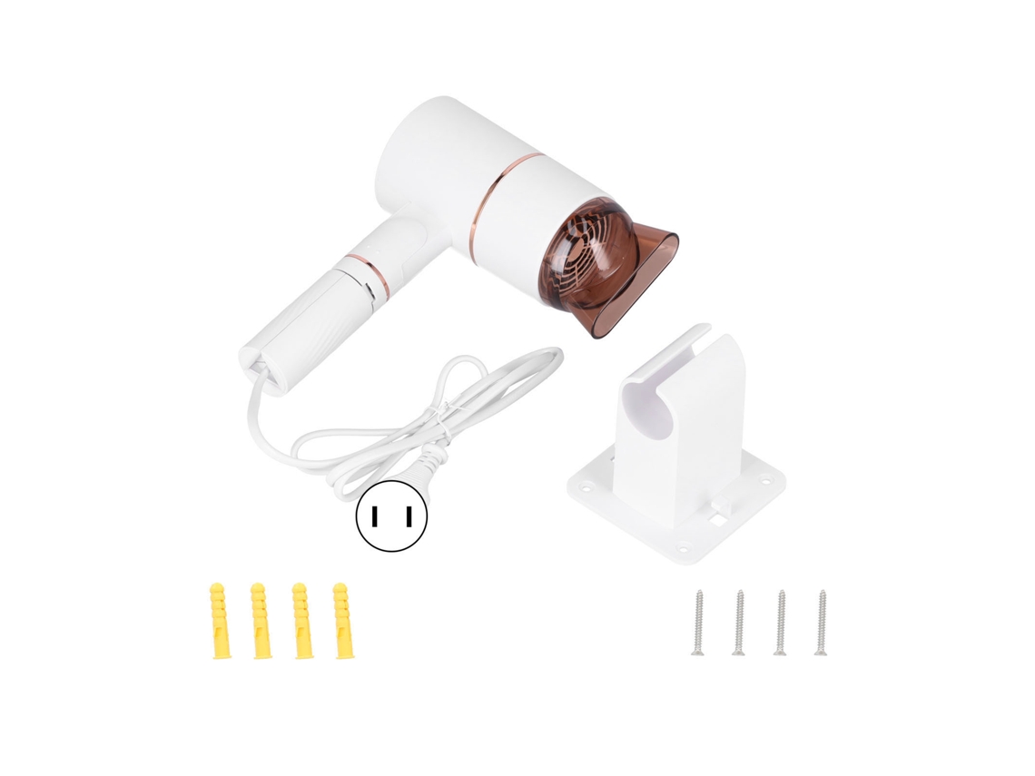 Secador De Cabelo Laxiscreed Com Três Velocidades E Controle De Temperatura, Branco Ivory E Ouro Rosa