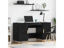 Vidaxl Mesa Carvalho Preto Derivados De Madeira 140 X 50 X 75 Cm