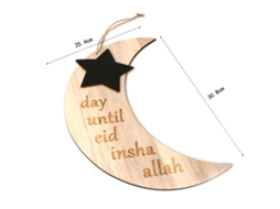 Laxiscreed Pendentes De Madeira Para Decoração De Ramadan E Eid Mubarak