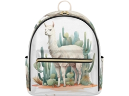 Mochila COURO Tropicallife com Estampa de Cactos para Mulheres e Meninas