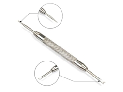 2026-ferramenta Para Mudar E Ajustar Pulseiras De Relógio Linjou Pin Prata 80mm 0.8mm/1.4mm