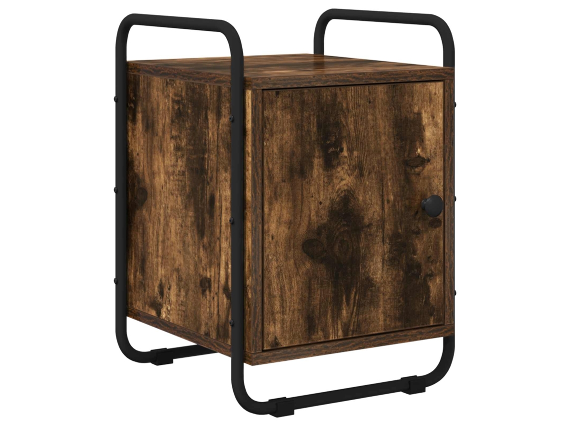 Maison Exclusive - Armário De Cabeceira Carvalho Fumado Derivados De Madeira