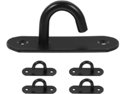 Conjunto De 5 Suportes Parede , Design Compacto, Em Aço Inoxidável,
