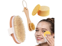 Conjunto De Escova Facial A Seco E Banho Xiaoxiaoyu | Escovas Faciais Com Cerdas Macias Para Escovação Esfoliantes