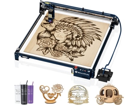 SCULPFUN S30 Ultra 11W Máquina de Gravador a Laser Cortador a Laser de Grande Área de Gravação de 600X600 Mm com Assistência Automática de Ar