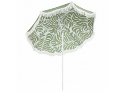 Ombrellone Spiaggia Ø180 Cm, Frange, Regolabile, Sabbia, Borsa, Verde, ZENCORE SERVICES