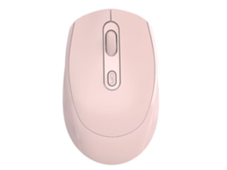 Mouse Óptico Dual Mode 2.4ghz Bluetooth Usb 1600dpi Ergonômico Rosa | S/MARCA