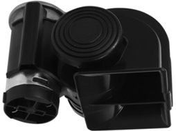 Buzina pneumática quadrada Preta 12V para motocicletas e veículos.