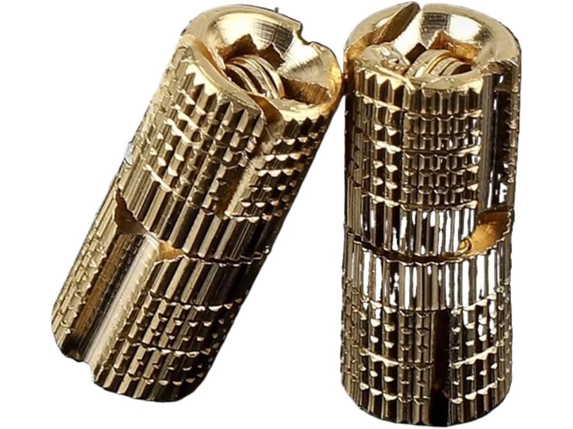 Conjunto De 16 Dobradiças Barril 8 Mm Com Ângulo 180° Em Latão.