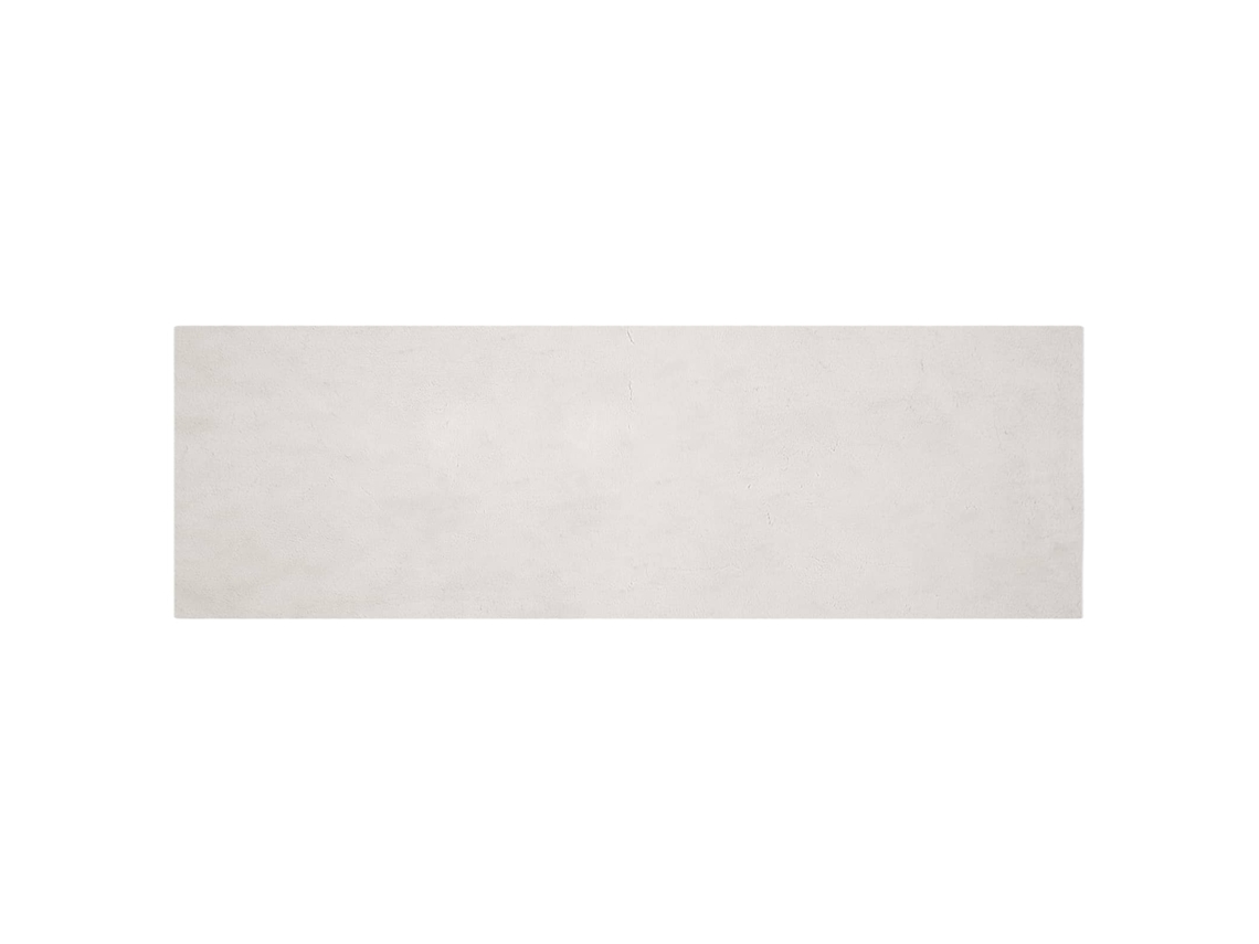 Conjunto 1 Tapete Macio Vidaxl Bege Poliéster (80 X 250 Cm)