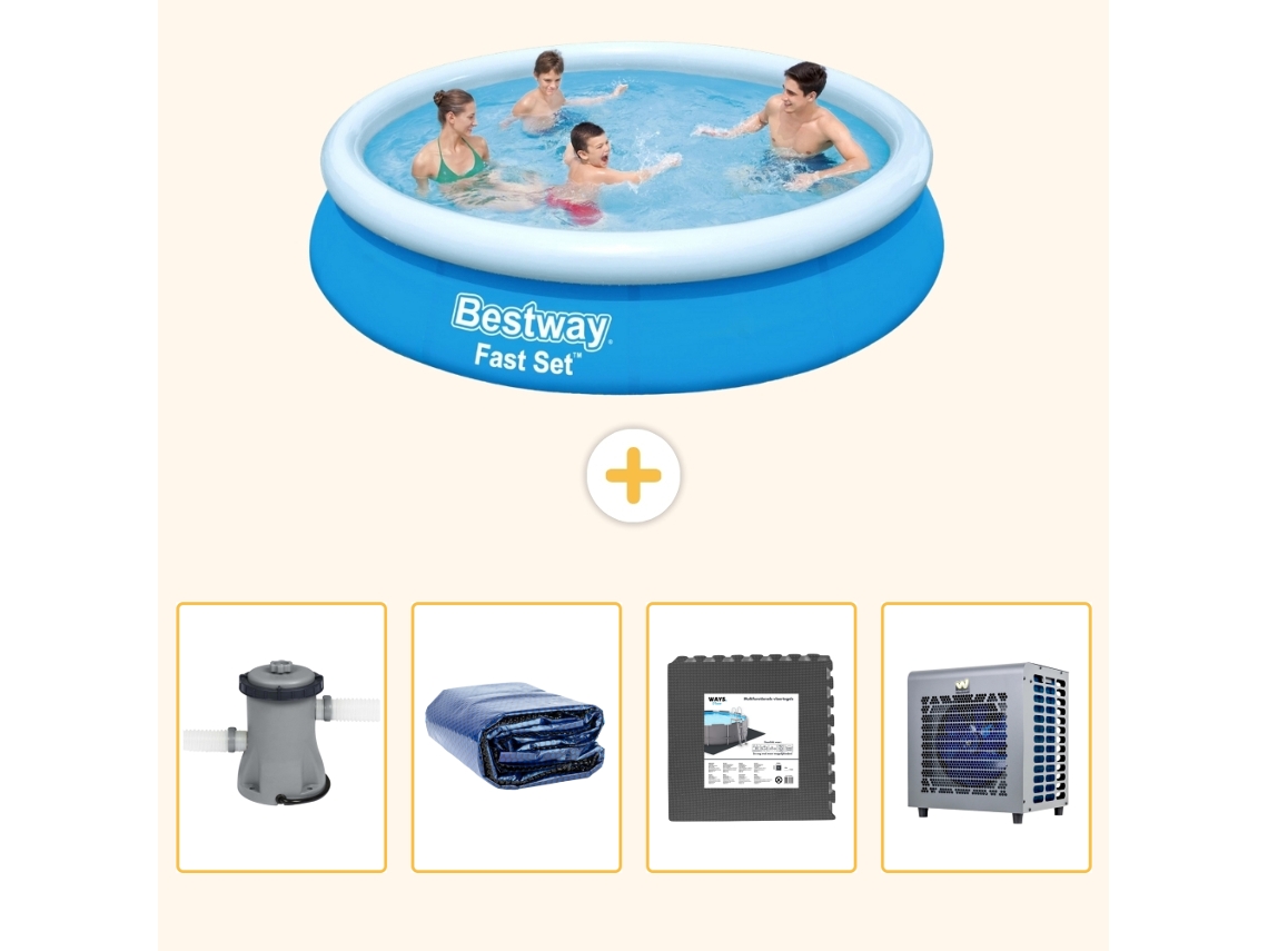 Bestway Piscina Bestway Fast Set Redonda - 366x76 Cm - 5-peças S190