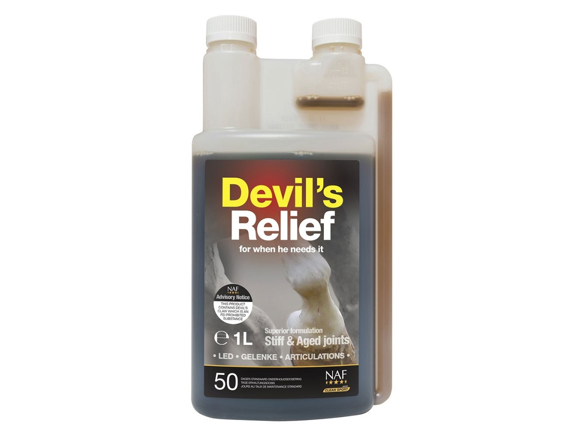 Alimentação Complementar Devils Relief 1L Transparentenaf Equine