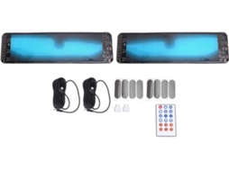 Conjunto De 2 Painéis Led Flexíveis Para Carro, Display De Led Programável Com Controle Por Aplicativo, Tela De Matriz