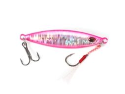 Lure Lead Fish Luminous Fish Attracting Boat Fishing Sea Fishing Luminous Strip Iron Plate Lead Fish New Product 40g Fishing Tackle Lure Pink