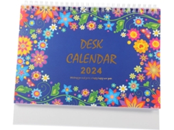 Calendário De Mesa Reutilizável, Para Escritório. Pequeno, Com Design