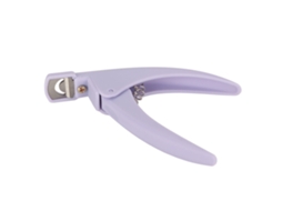 Cortador de unhas acrílicas profissional Rebe em aço inoxidável para unhas postiças, ferramenta de manicure roxa