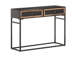 Console Table, Console Table Vidaxl Marrom Madeira