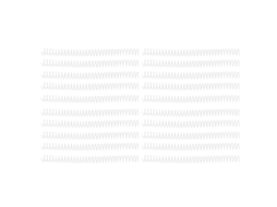 20 Espirais de Ligação Plástica 19mm 30 Buracos para Cadernos A4 A5 Transparentes