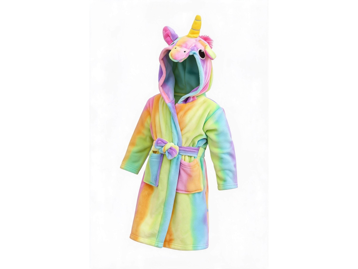Roupão de Banho Infantil de Unicórnio para Meninas 100/110cm HENTEN HOME