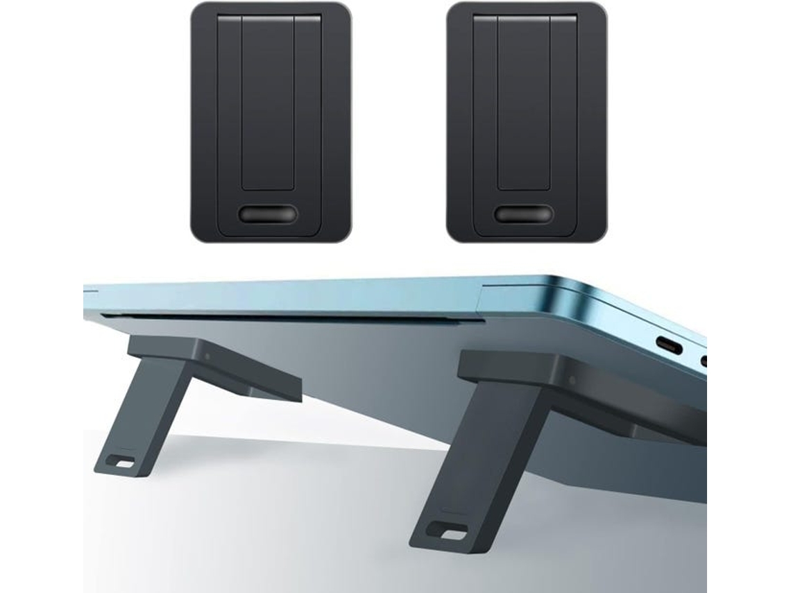 Suporte de teclado para laptop mini invisível de 2 peças, suporte ergonômico para laptop em ABS - 50% de desconto