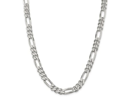 Colar Figaro Em Prata 925 9mm Corrente Colar Para Mulheres E Homens Comprimento 18 A 36 Hengjian