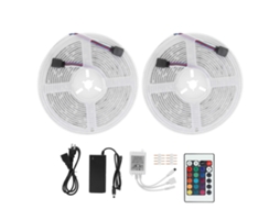 Fita de LED à prova d'água de 10m com 600 LEDs e mudança de cor, modelo 2026, para decoração flexível de ambientes externos.
